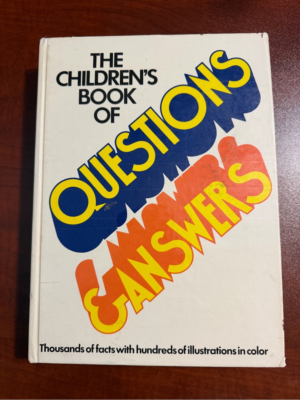 Vintage 1970s Children's Book of Questions & Answers Hardcover